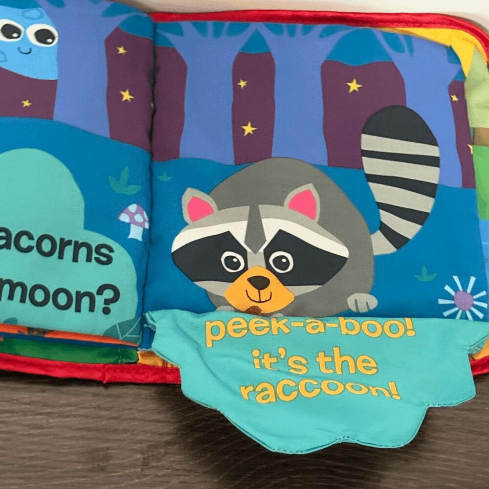 Lamaze Peek A Boo Forest quilted interactive age 6M+ baby book NWOT